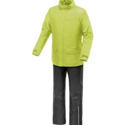Completo antipioggia Tucano Urbano Set Diluvio Day Hydroscud Nero Giallo Fluo