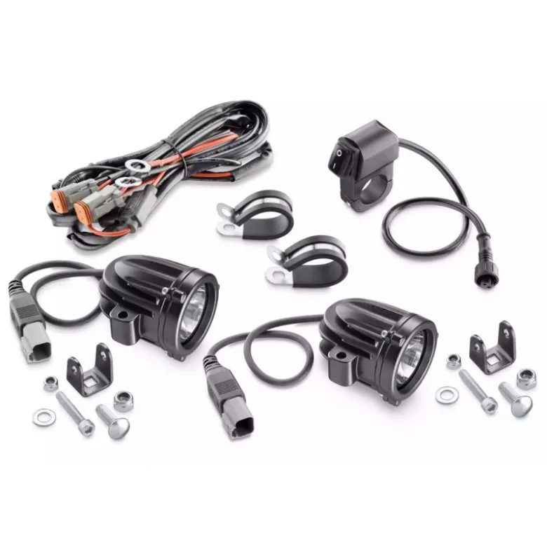 Coppia Faretti Supplementari Ledlight CellularLine Nero