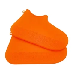 Copriscarpe Impermeabile MPH Footerine In Silicone Arancione Fluo
