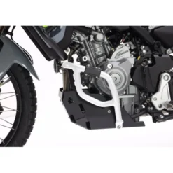 Crash Bar Inferiore In Alluminio Per Cf Moto Mt 450 Bianco