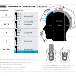 Cuffia Shoei Type-Q Center Pad XL5 Per Caschi Neotec 3 / GT-Air 3 / J-Cruise 3