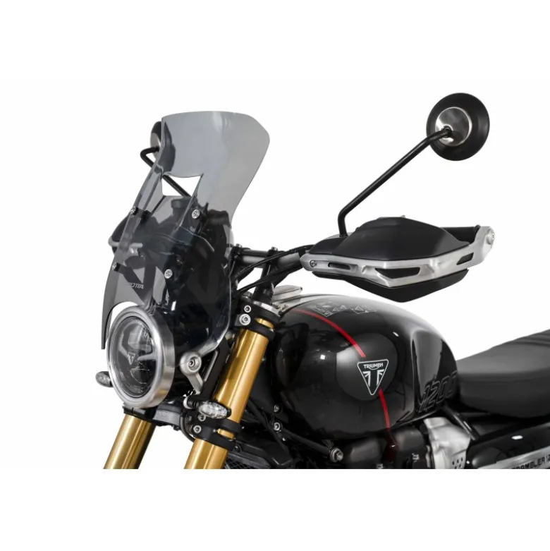 Cupolino Endurance Race Isotta per Triumph Scrambler 1200 X / Xe Fumé Chiaro