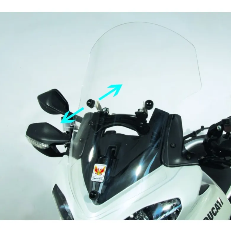Cupolino Isotta Alta Protezione per Ducati Multistrada 1200 Fumé Chiaro