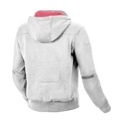 Felpa Con Cappuccio In Tessuto Macna District Donna Grigio Chiaro