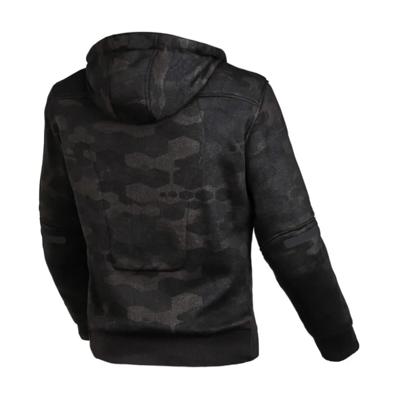 Felpa Con Cappuccio In Tessuto Macna District Donna Nero Grigio