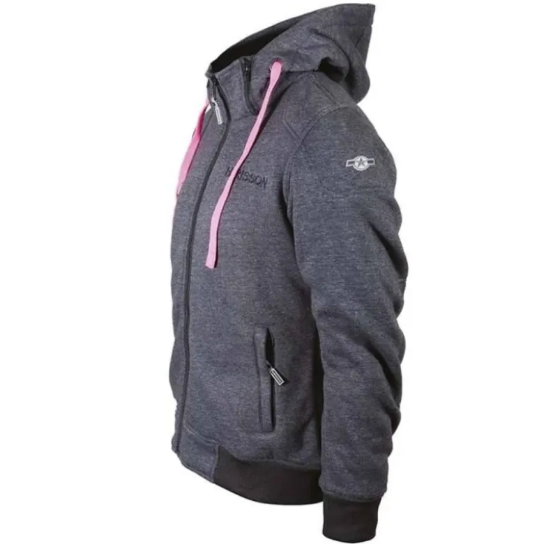 Felpa Donna In Tessuto Harisson Patriot Anthracite Rosa