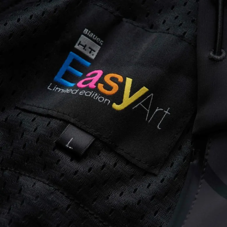 Felpa In Tessuto Blauer Easy Man Open Hoody Carp Grigio Antracite