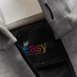 Felpa In Tessuto Blauer Easy Man Open Hoody Luna Melange Blu