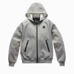Felpa In Tessuto Blauer Easy Man Open Hoody Luna Melange Blu