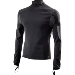 Felpa Tecnica Termica Antivento Sixs WTH Nero Rosso
