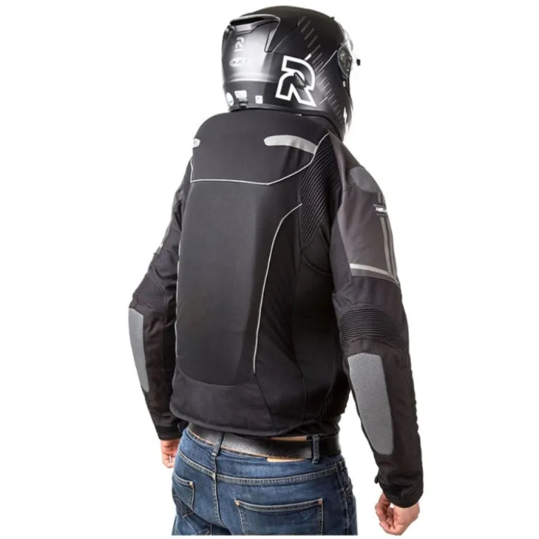 Giacca Airbag In Tessuto Per Moto Helite Vented Nero Grigio