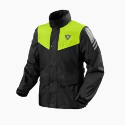 Giacca Antipioggia Revit Nitric 4 H2O Nero-Giallo Neon