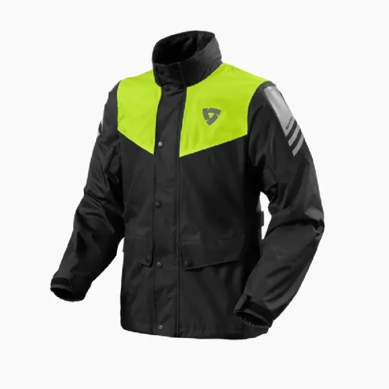 Giacca Antipioggia Revit Nitric 4 H2O Nero-Giallo Neon