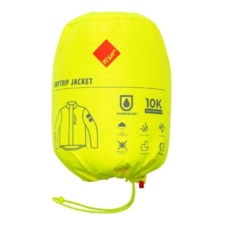 Giacca Antipioggia T.ur Daytrip Jacket Hydroscud Giallo Fluo