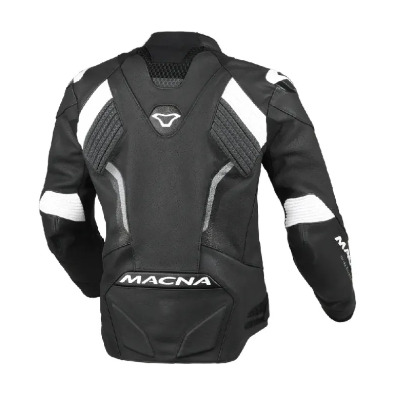 Giacca Donna In Pelle Macna Blitz Nero Bianco