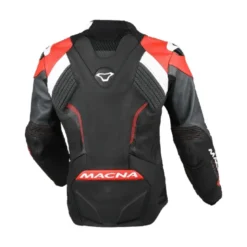 Giacca Donna In Pelle Macna Blitz Nero Rosso