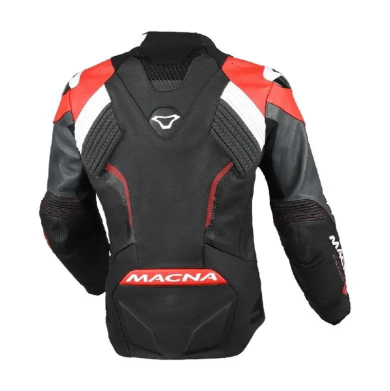 Giacca Donna In Pelle Macna Blitz Nero Rosso