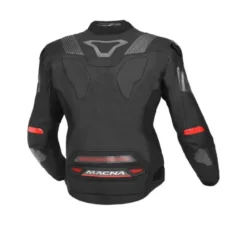 Giacca Donna In Pelle Macna Pointer Nero Rosso