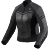 Giacca Donna In Pelle Revit Median Ladies Nero Antracite