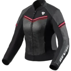Giacca Donna In Pelle Revit Median Ladies Nero Rosa