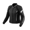 Giacca Donna In Pelle Revit Xena 4 Ladies Nero Bianco