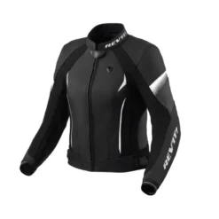 Giacca Donna In Pelle Revit Xena 4 Ladies Nero Bianco