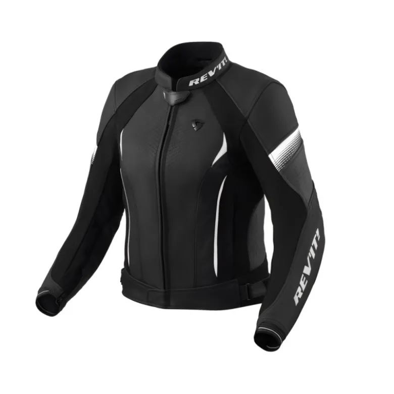 Giacca Donna In Pelle Revit Xena 4 Ladies Nero Bianco