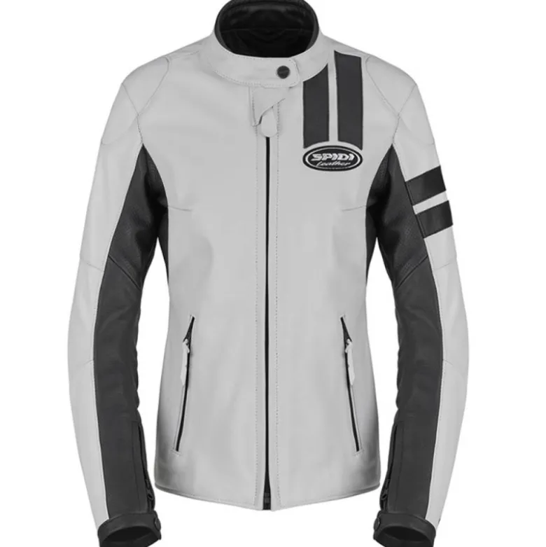 Giacca Donna In Pelle Spidi Roar Lady Ghiaccio Nero