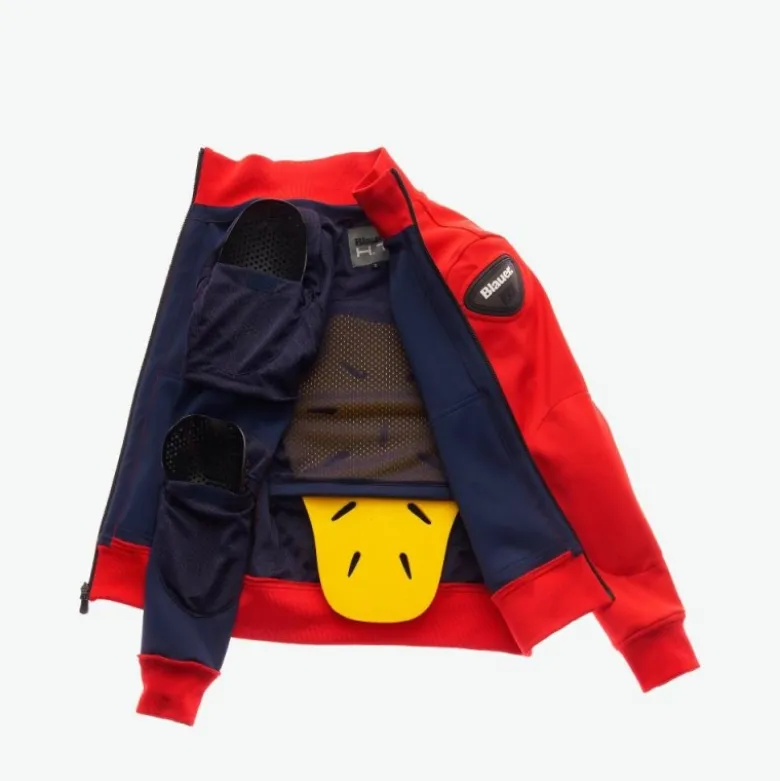 Giacca Donna In Tessuto Blauer Easy Woman Pro Rosso