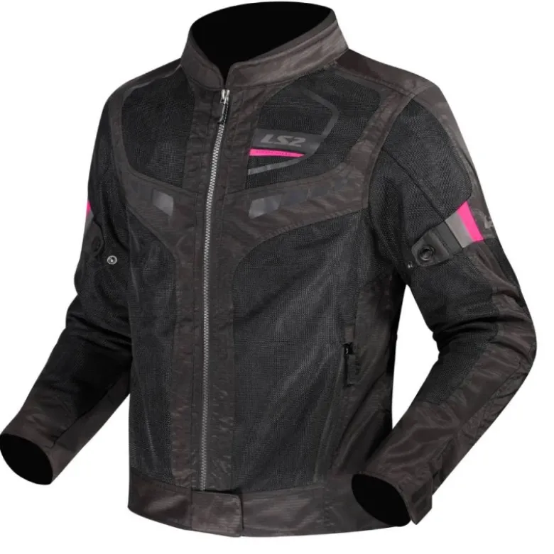 Giacca Donna in Tessuto Ls2 Garda Air Nero Rosa