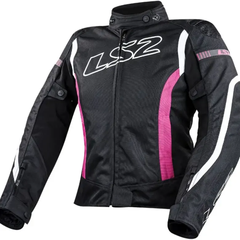 Giacca Donna in Tessuto Ls2 Gate Nero Rosa