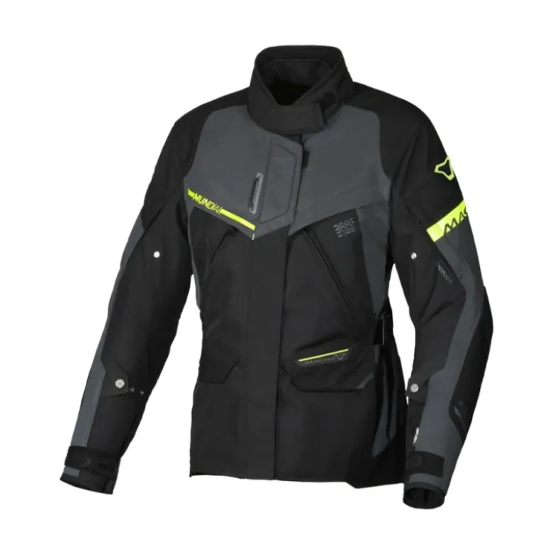 Giacca Donna In Tessuto Macna Mundial Night Eye Grigio Giallo