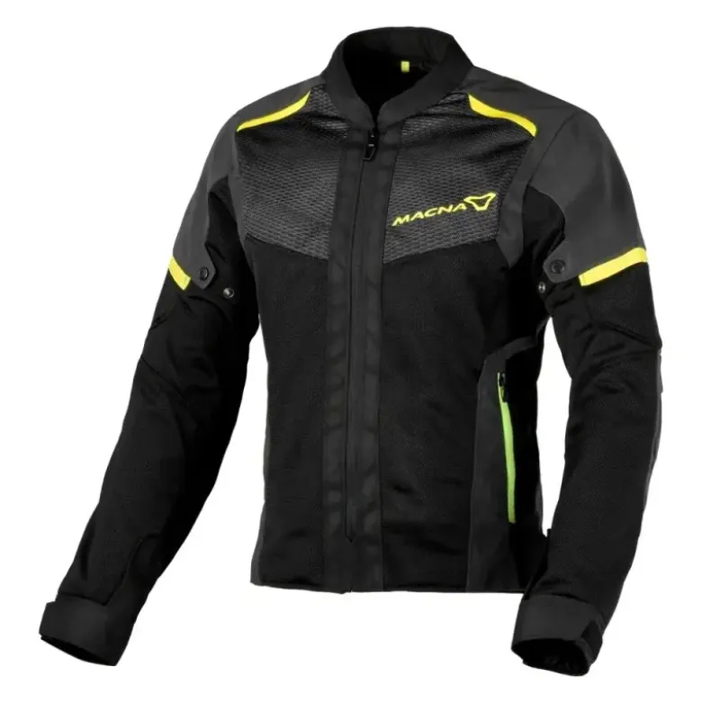 Giacca Donna In Tessuto Macna Orcano 2.0 Black Night Eye Fluo Giallo