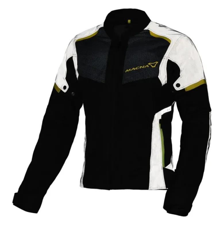 Giacca Donna In Tessuto Macna Orcano 2.0 Black Night Eye Fluo Giallo