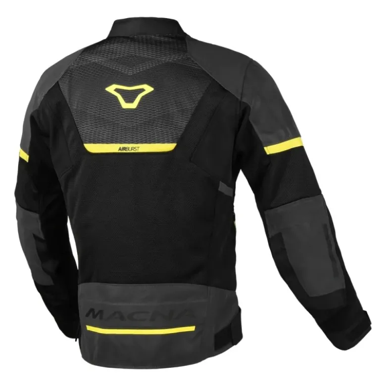 Giacca Donna In Tessuto Macna Orcano 2.0 Black Night Eye Fluo Giallo