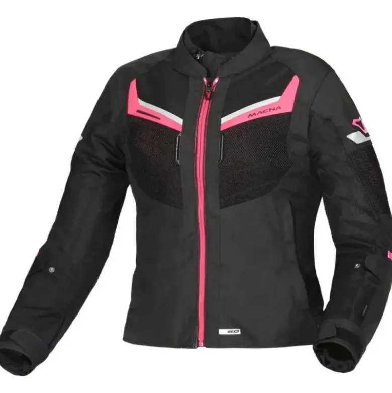 Giacca Donna In Tessuto Macna Tondo Nero Rosa