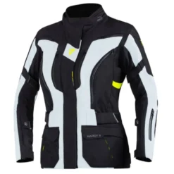 Giacca Donna In Tessuto Rebelhorn Hardy II Grigio Nero Giallo Fluo