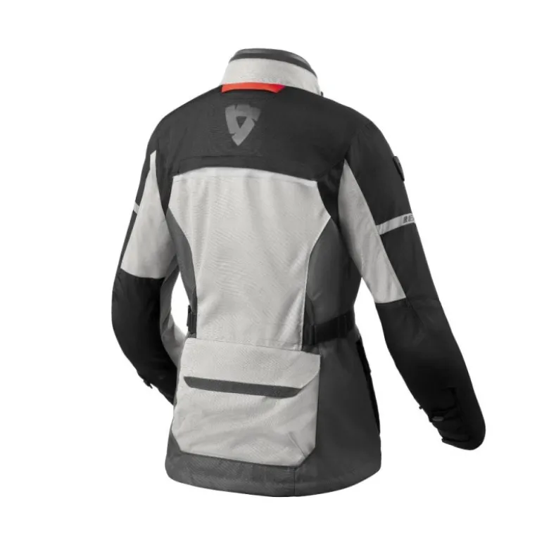 Giacca Donna In Tessuto Revit Outback 4 H2O Argento Nero