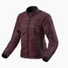 Giacca Donna In Tessuto Revit Shade H2O Rosso Leopardato