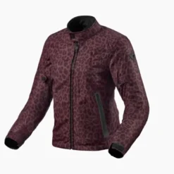 Giacca Donna In Tessuto Revit Shade H2O Rosso Leopardato