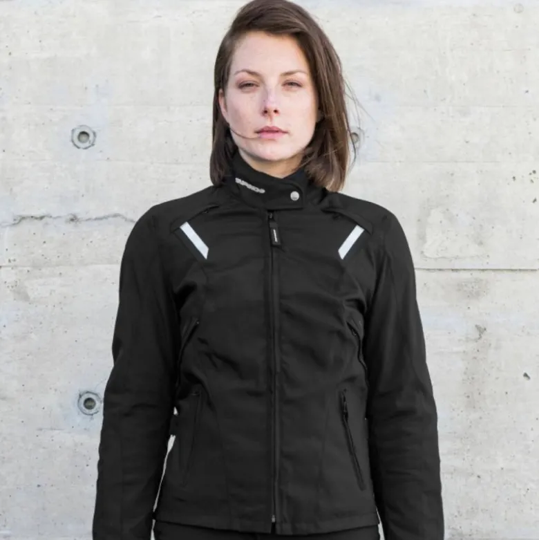 Giacca Donna in Tessuto Spidi Ellabike Nero Profondo