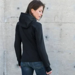 Giacca Donna in Tessuto Spidi Hoodie Armor Lady Nero