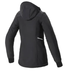 Giacca Donna in Tessuto Spidi Hoodie Armor Lady Nero Bianco