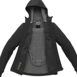 Giacca Donna in Tessuto Spidi Hoodie Armor Lady Nero Bianco