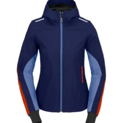 Giacca Donna in Tessuto Spidi Hoodie Armor Light Lady Navy Rosso