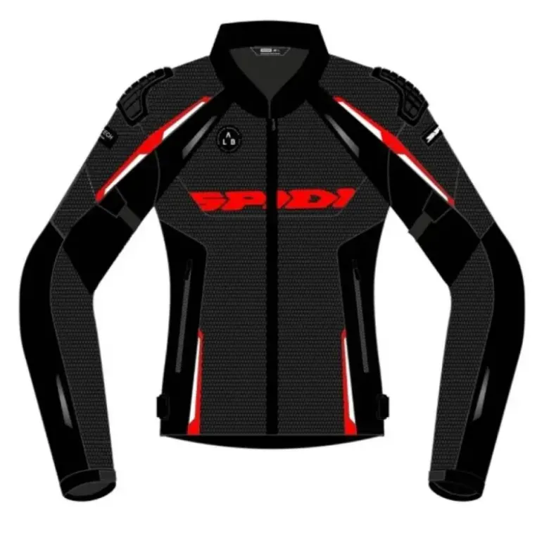Giacca Donna In Tessuto Spidi Race Warrior 2 Net Lady Rosso