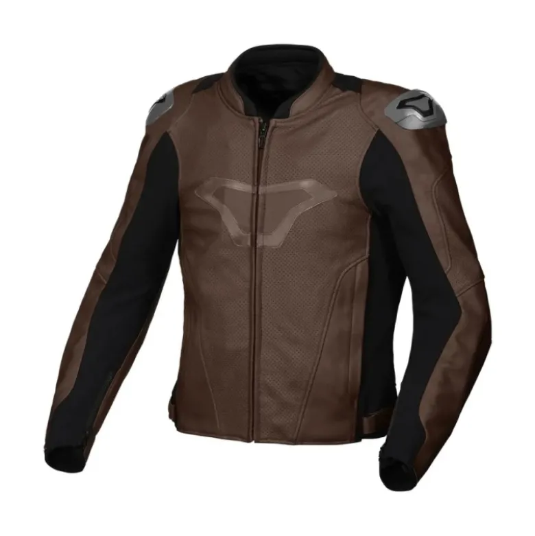Giacca In Pelle Macna Aviant Air Marrone Nero