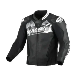 Giacca In Pelle Macna Blitz Nero Bianco