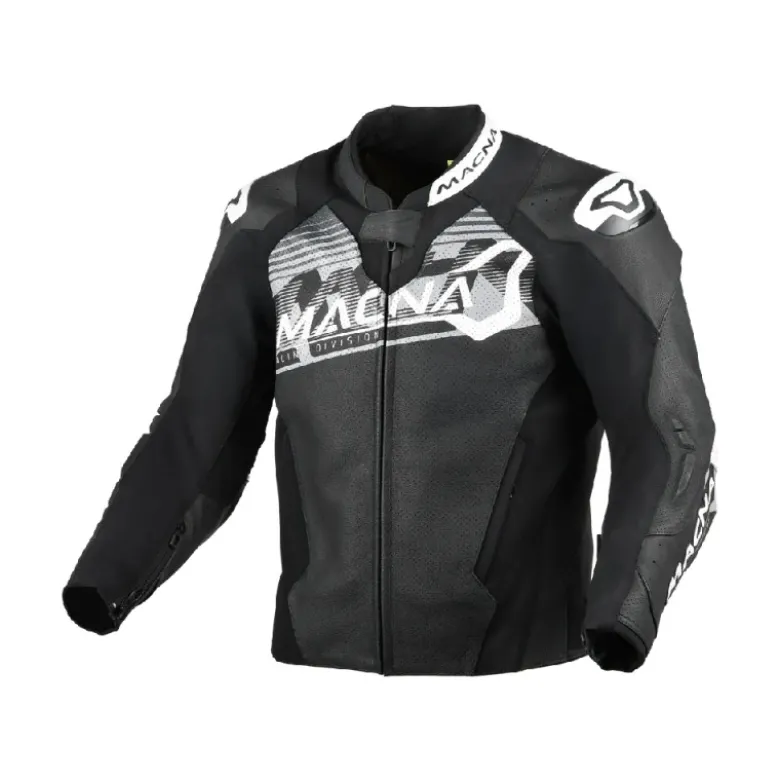 Giacca In Pelle Macna Blitz Nero Bianco