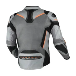 Giacca In Pelle Macna Galvic Grigio Nero